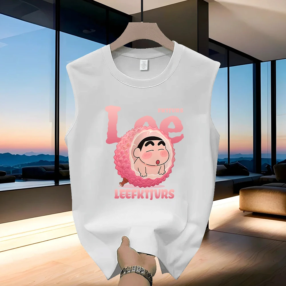 美式痞帅潮牌重磅纯棉背心男士夏季新款爆款时尚坎肩无袖t恤男装T