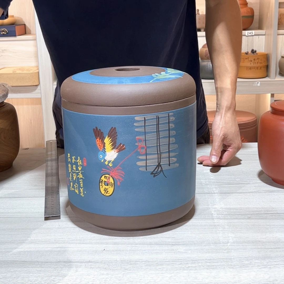 紫砂茶叶罐8 饼茶叶罐