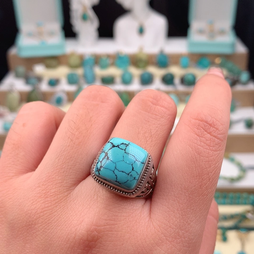 绿松石未镶嵌戒指