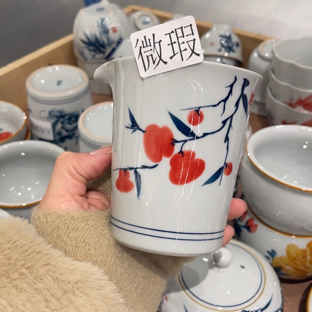 有瑕釉下彩纯手绘