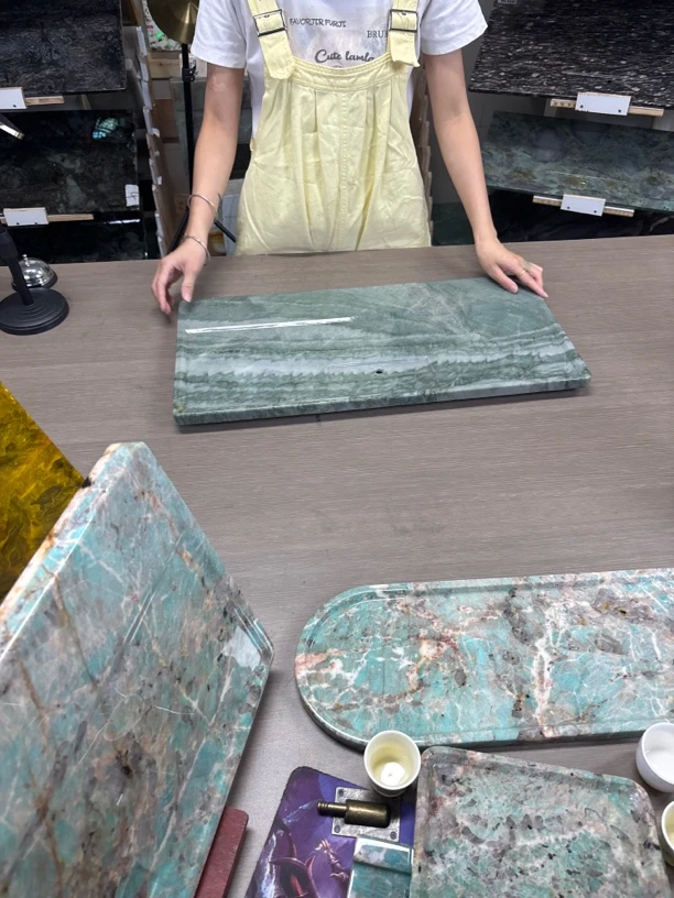 翡翠绿60*30定制(款式尺寸以直播为准)奢石茶盘