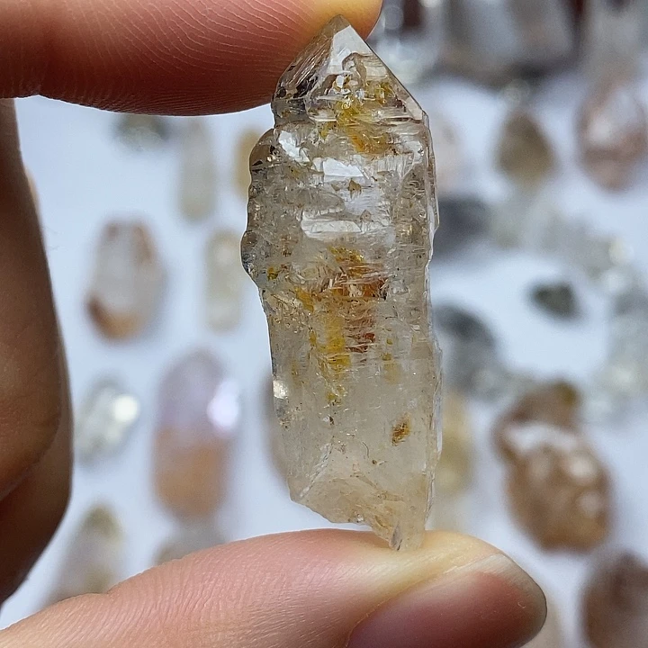 未镶嵌颈饰水晶油胆长条