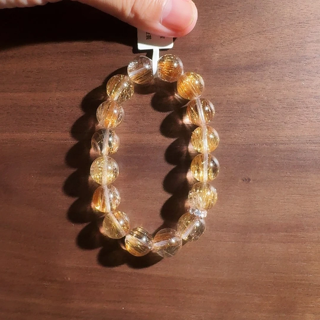 银S925镶嵌手串水晶燕*天然水晶手串燕铭11+