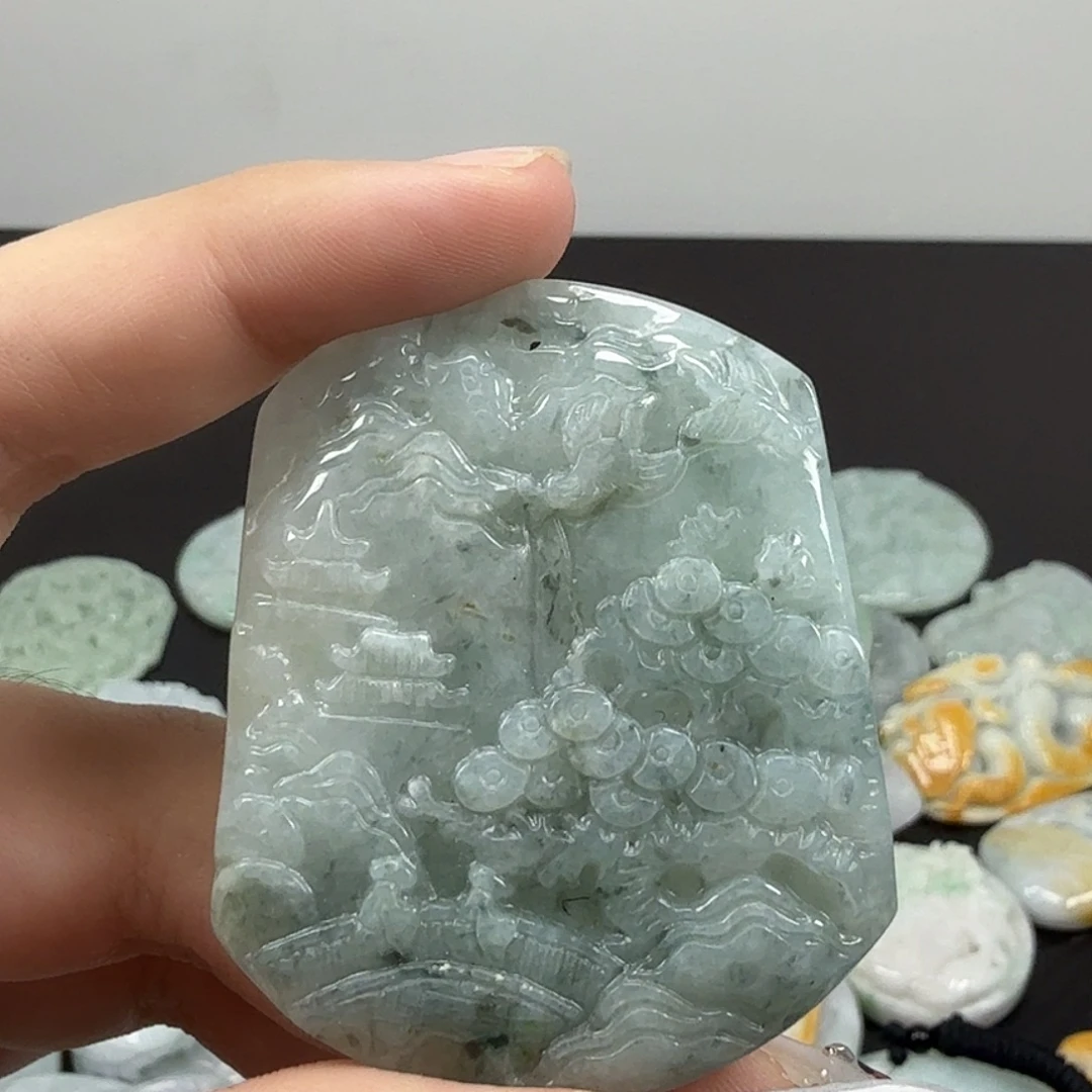 翡翠未镶嵌耳饰翡翠