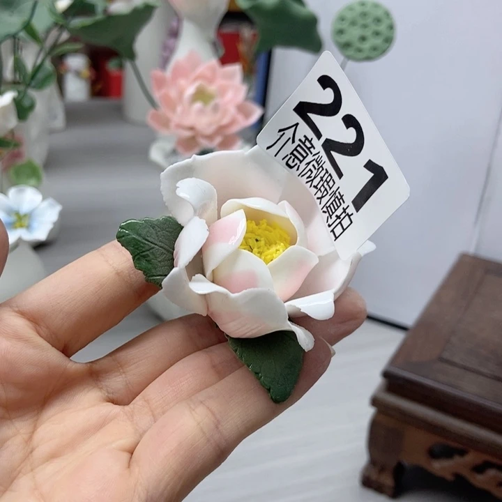 陶瓷制品的制作手工制作陶瓷花
