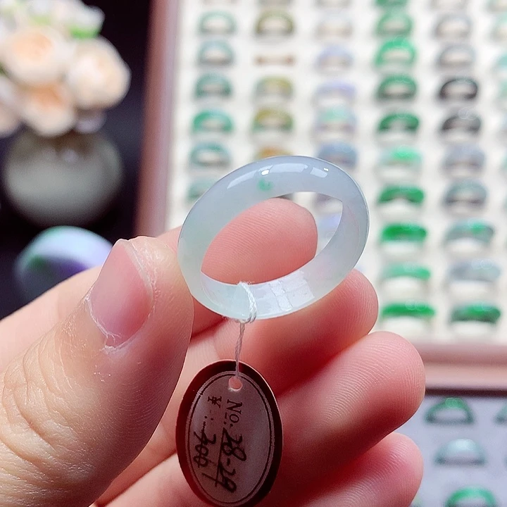 翡翠未镶嵌戒指28-29号