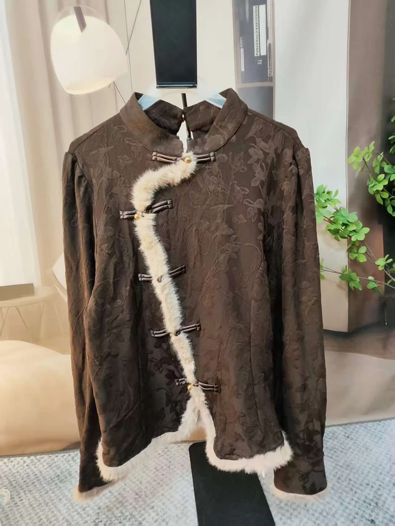 伴月伊人福利款国风款立领打底衫9261