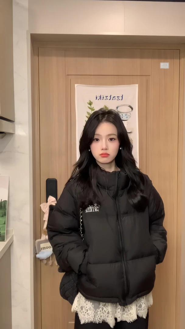 短款羽绒服女冬季加厚时尚高级感棉服2024年新款美式宽松棉衣外套