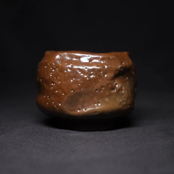 吴远中未名窑品茗杯金银彩志野小圆杯复古创意家用家用陶瓷茶具