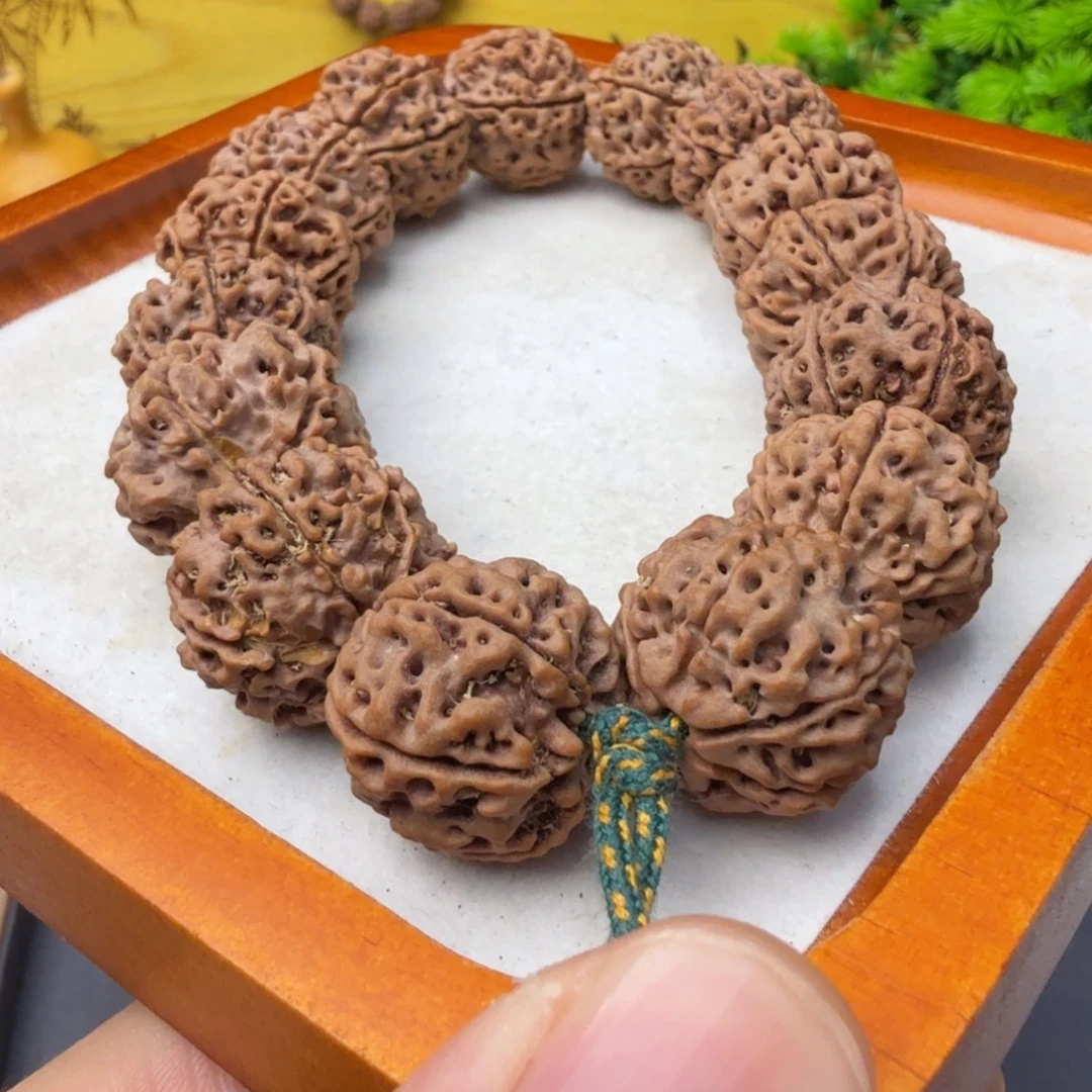 金刚菩提吊坠20➕6瓣铁籽姜黄皮老籽蜂窝双龙