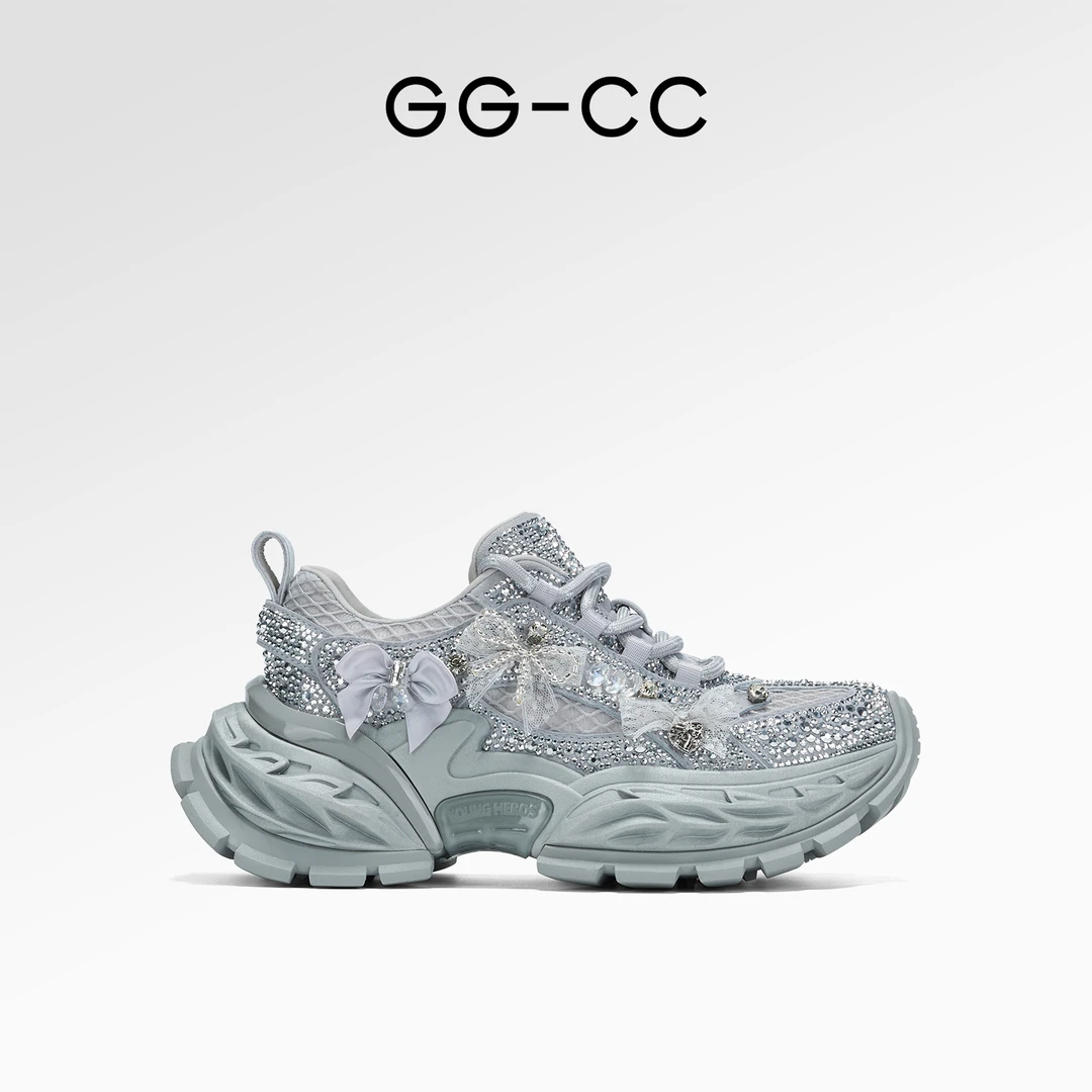 GG-CC【迷雾星芒】2025年春季新款复古千禧厚底重工休闲鞋9933