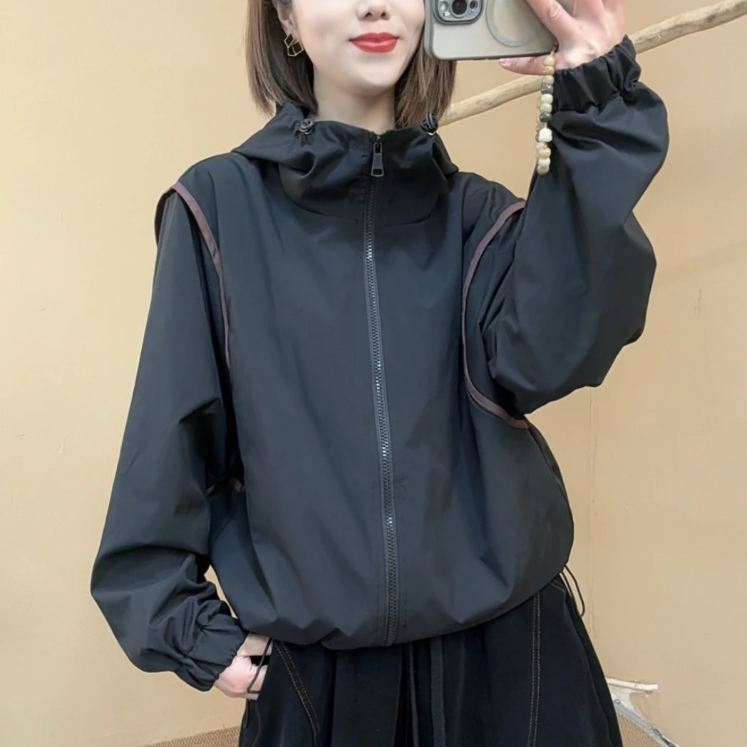 8053春季新款连帽外套