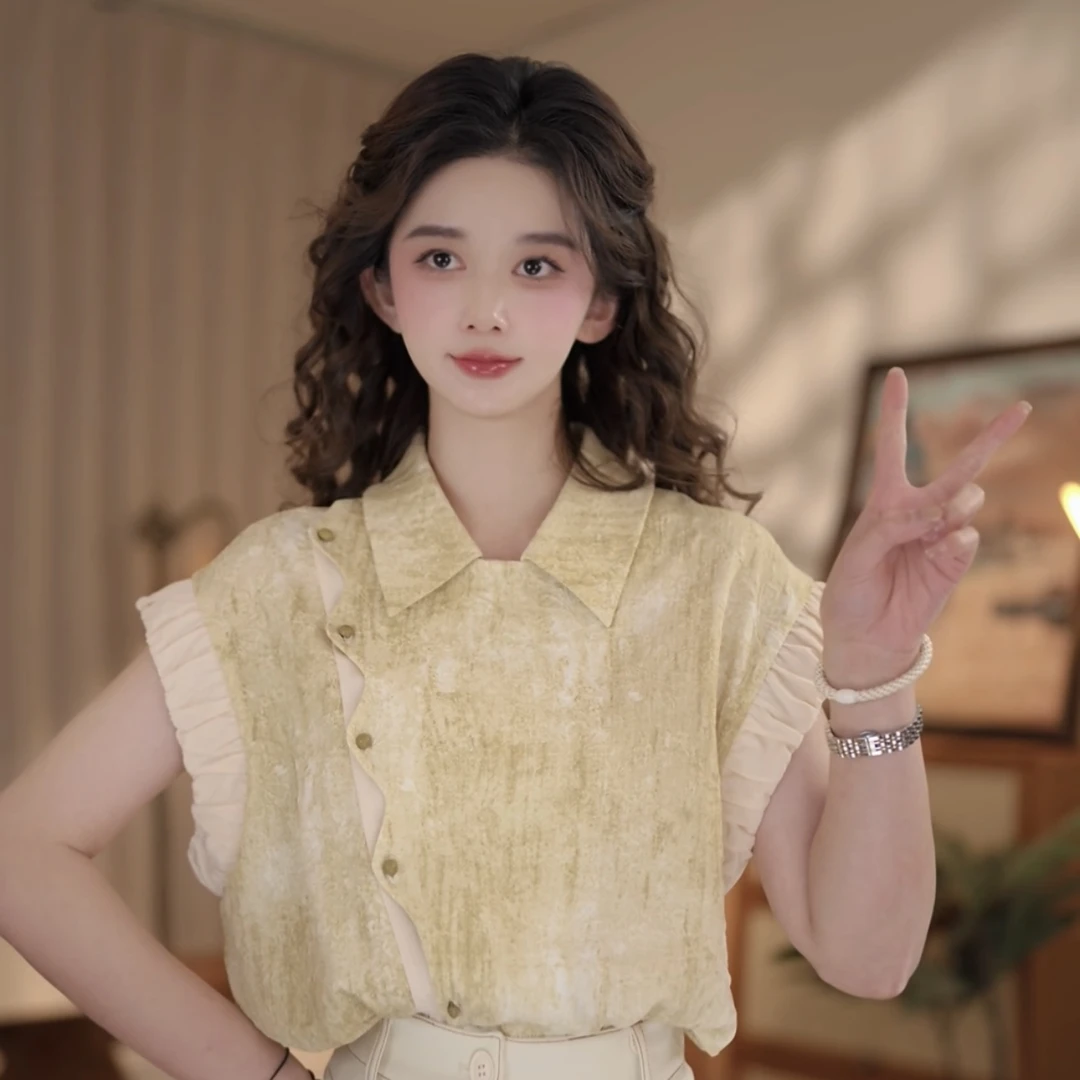 余紫绮【小春笋】夏季休闲百搭时尚衬衫女短袖上衣ZE0706482