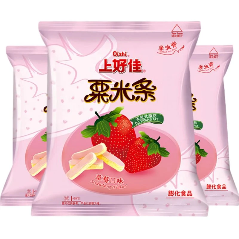 上好佳 栗米条(草莓口味) 60g*3袋解馋小零食