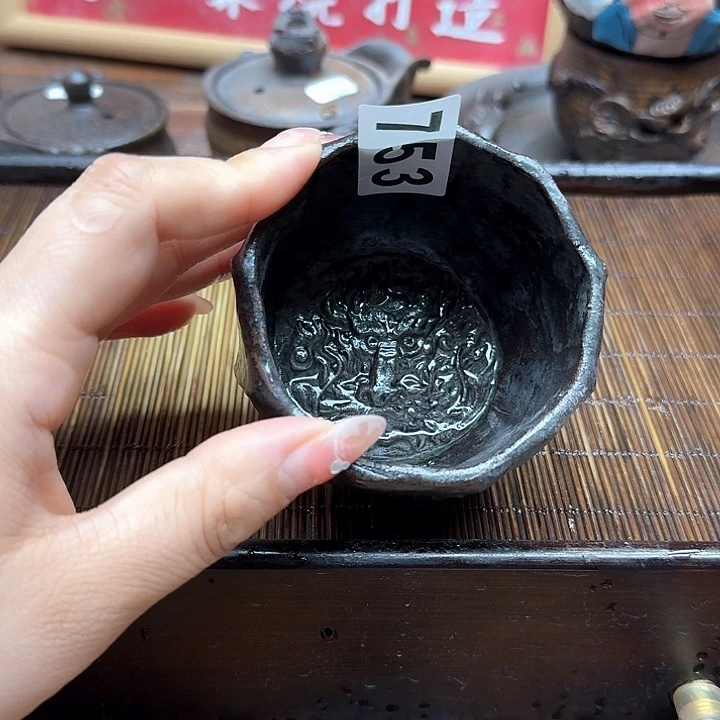纯手工制作粗陶茶具