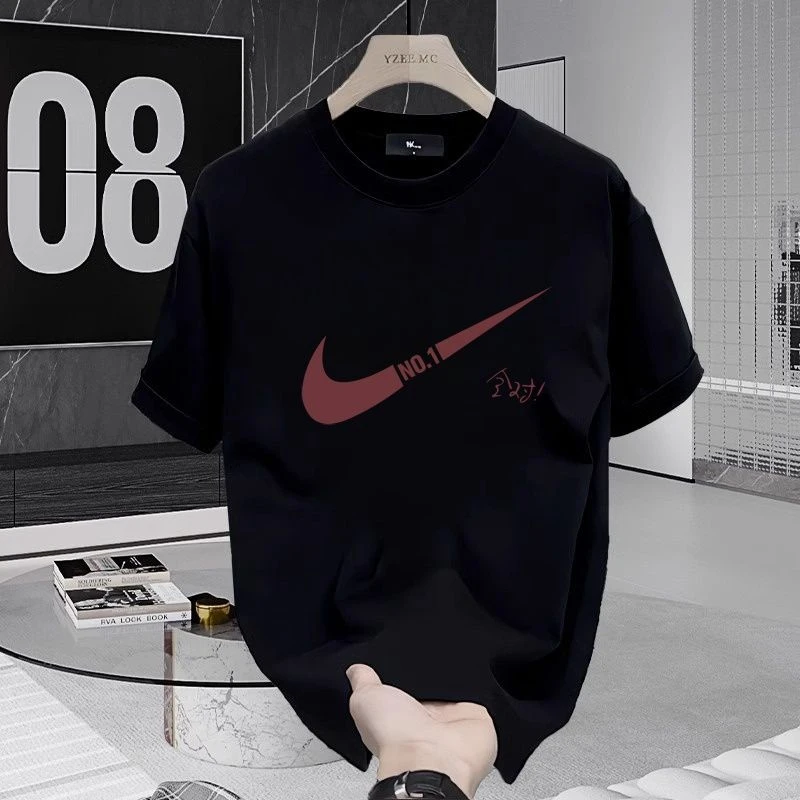 潮流男女款夏季轻奢美式酷帅男士青年重磅短袖T恤如夏季ins超火潮