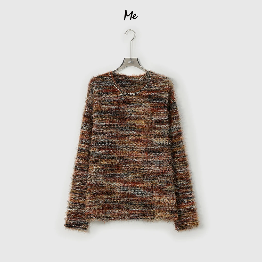 ME【暖棕】时尚新款轻奢休闲百搭显白套头上衣 MEQC2311