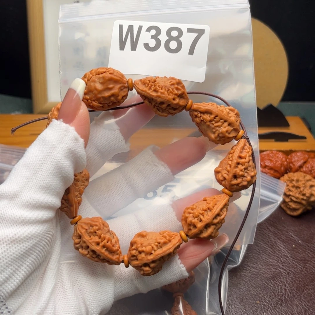 文玩核桃把件西****?麒麟角串w 387