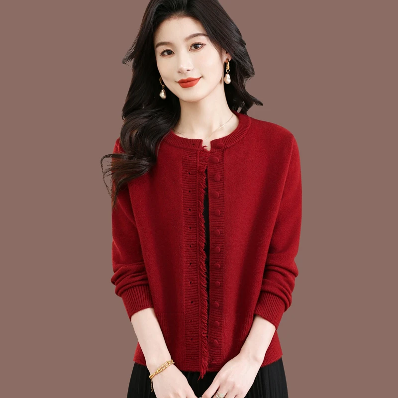 毛衣外套女秋季2025新款短款披肩针织衫开衫外套外搭春秋洋气上衣