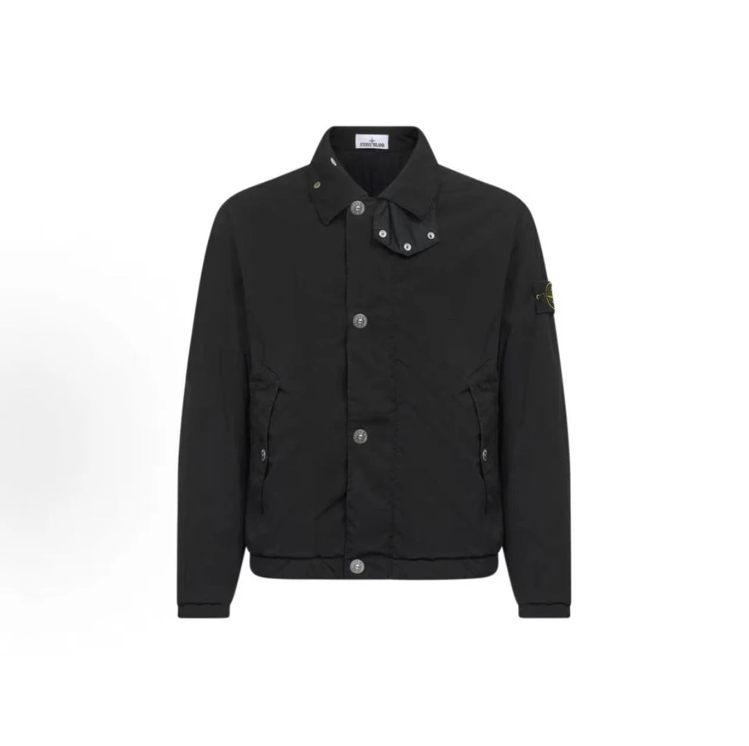 STONE ISLAND/石头岛 黑色防风不褪色棉服 2541019