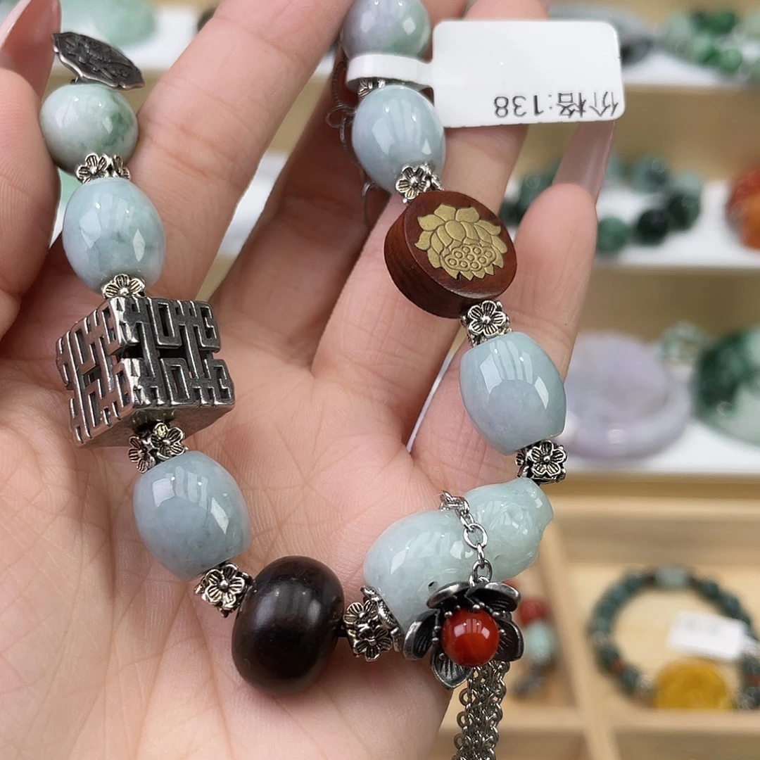 翡翠未镶嵌手链手链