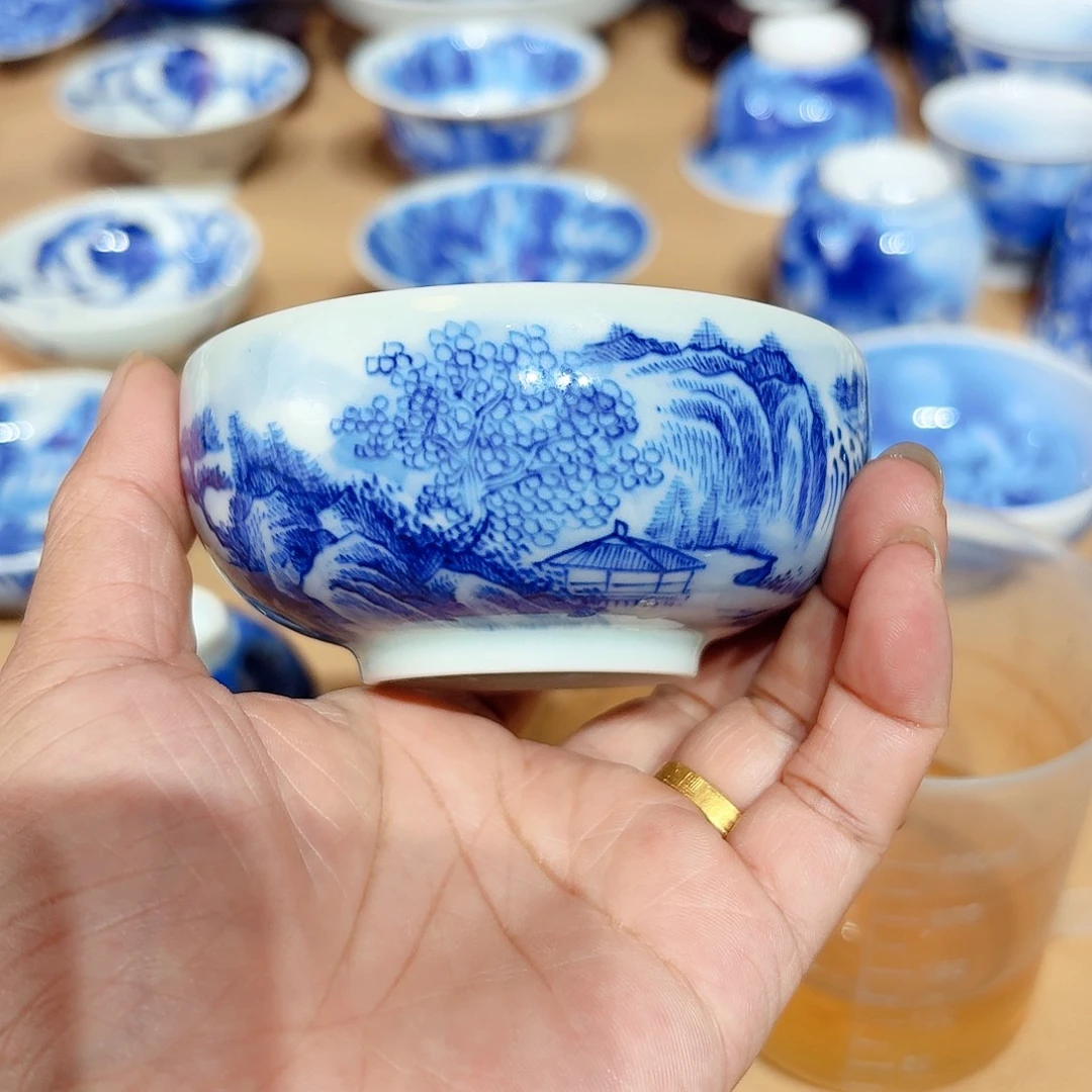 景德镇纯手绘单杯大瑕