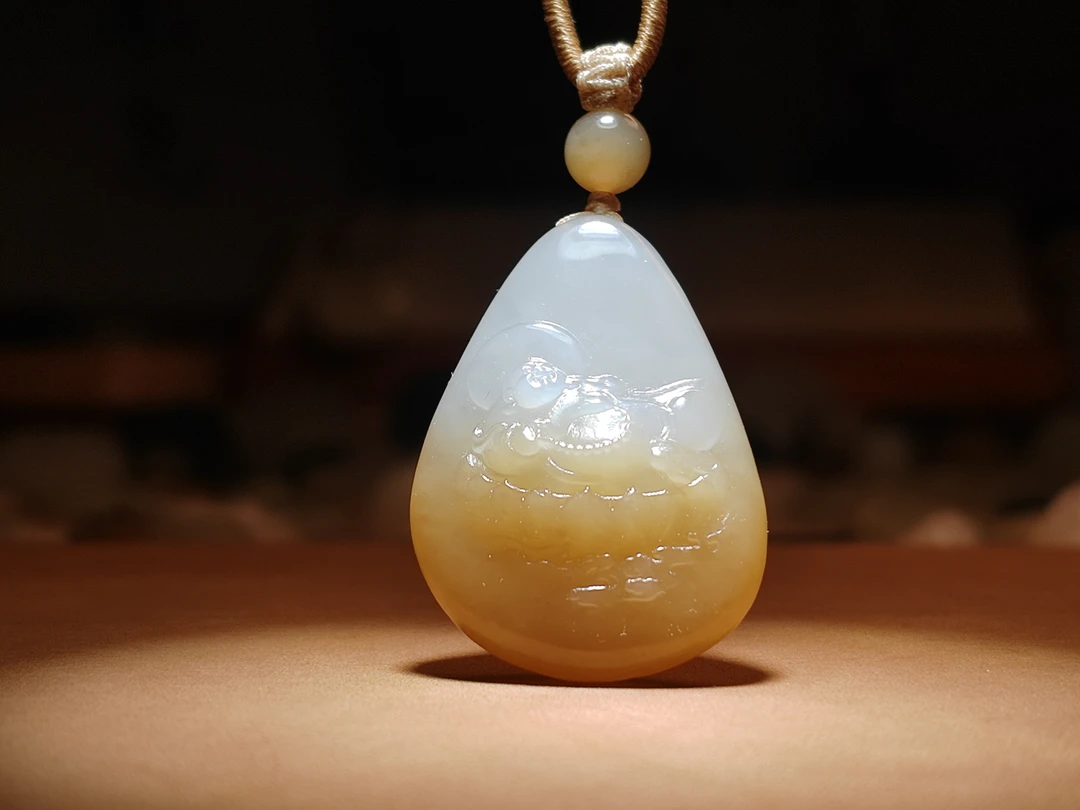 天然和田玉新疆且末糖白佛公挂件吊坠随型弥勒佛毛衣链国风首饰