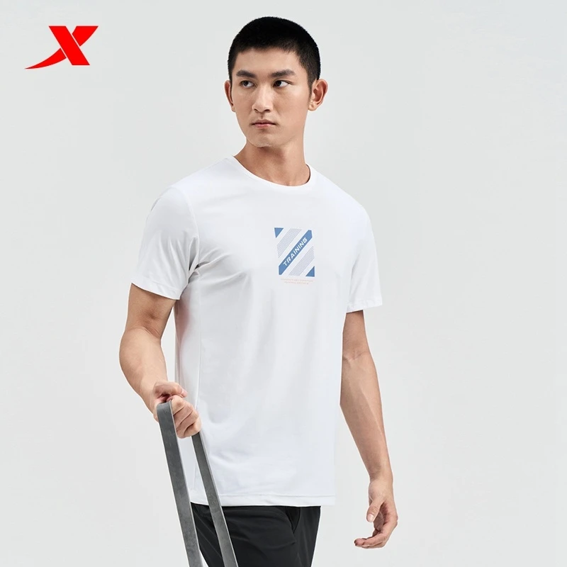 XTEP/特步速干运动T恤男夏季新款户外短袖上衣976229010461