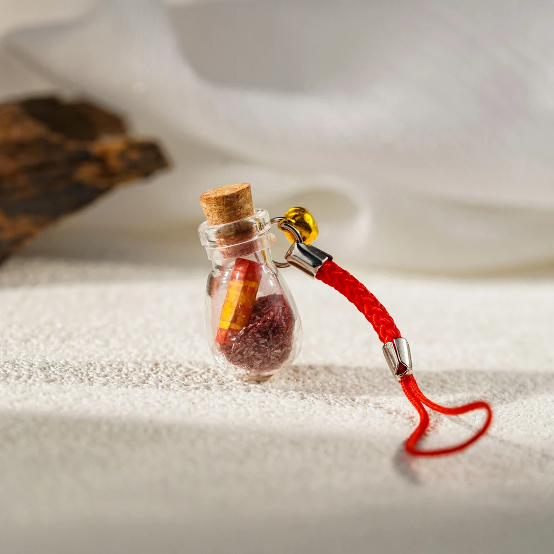 天然辰砂【朱事顺遂（滴）】朱砂瓶 （天然珠宝多样性发其一）