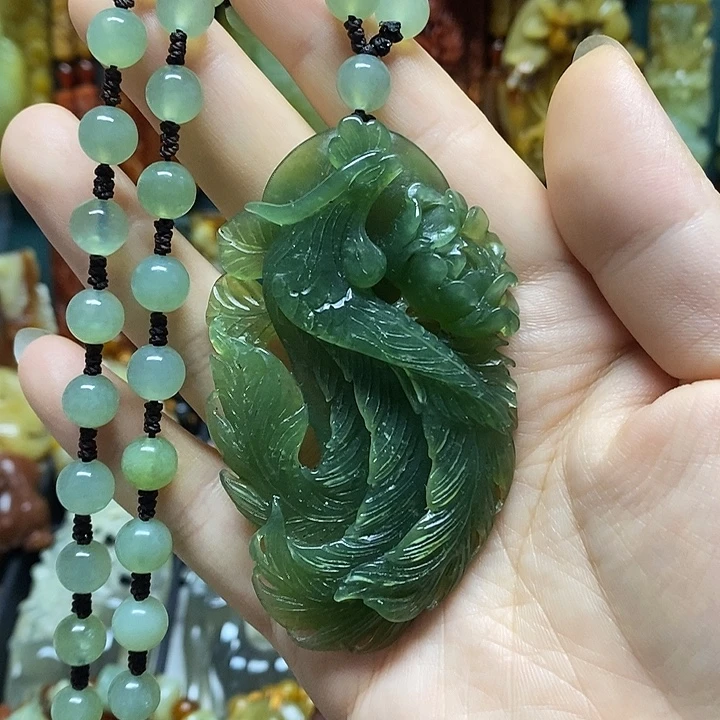 未镶嵌岫玉吊坠(赠链)