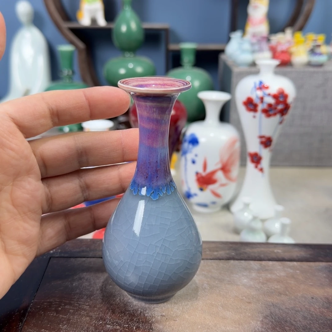 陶瓷手工小花器摆件