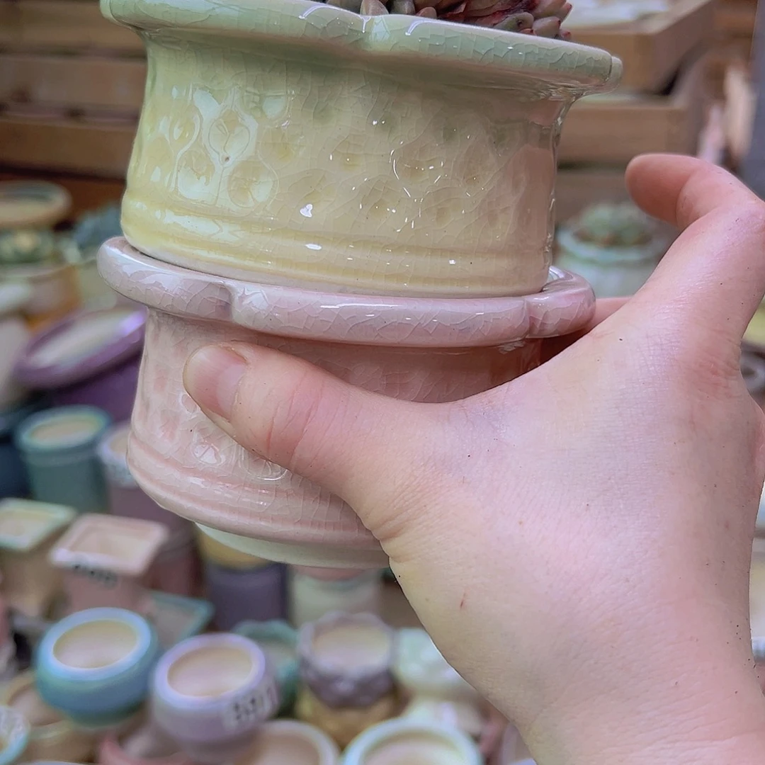 陶瓷花盆当场满12包邮