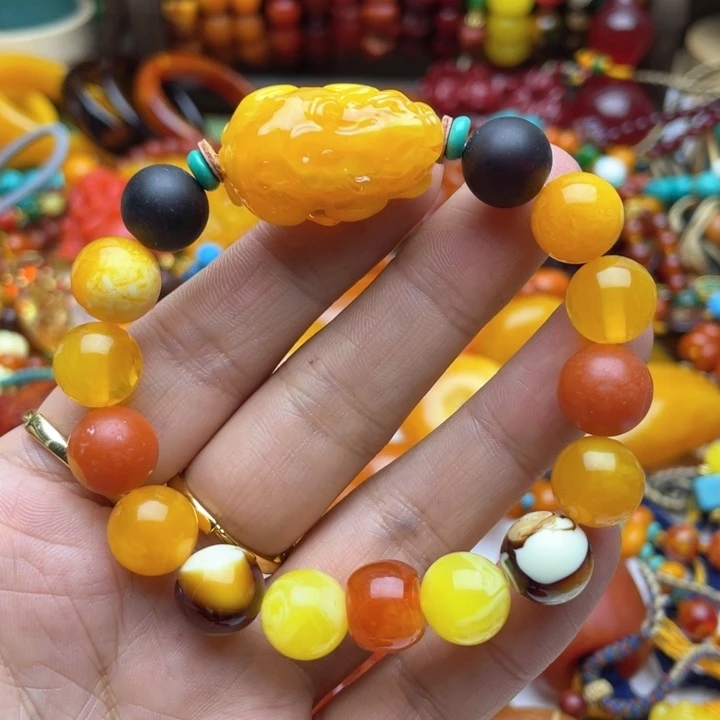 树脂制品56号貔貅手串