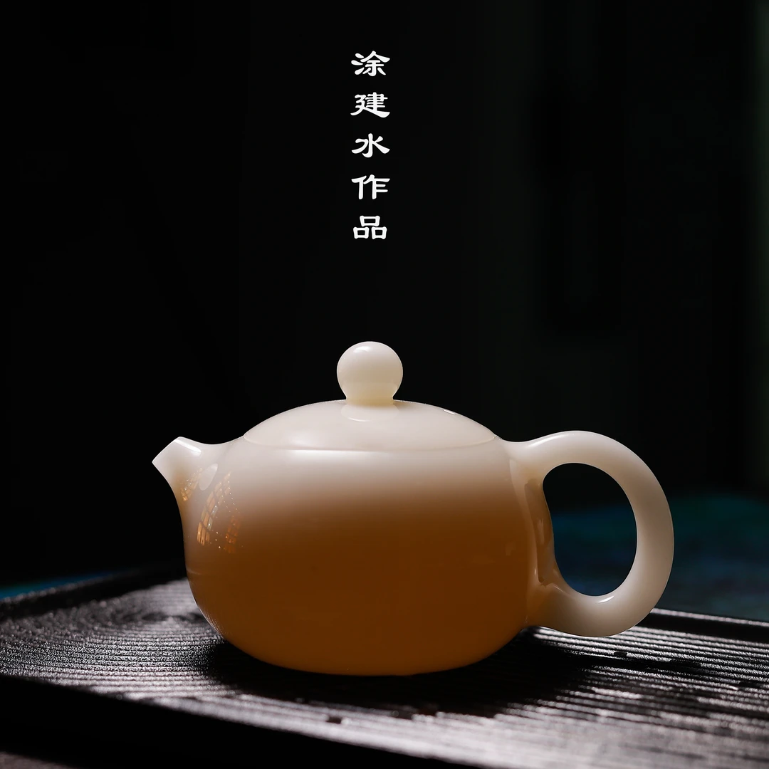 陶然中式/涂建水/小西施壶/釉烧/小容量泡茶壶泡茶器家用茶具陶瓷