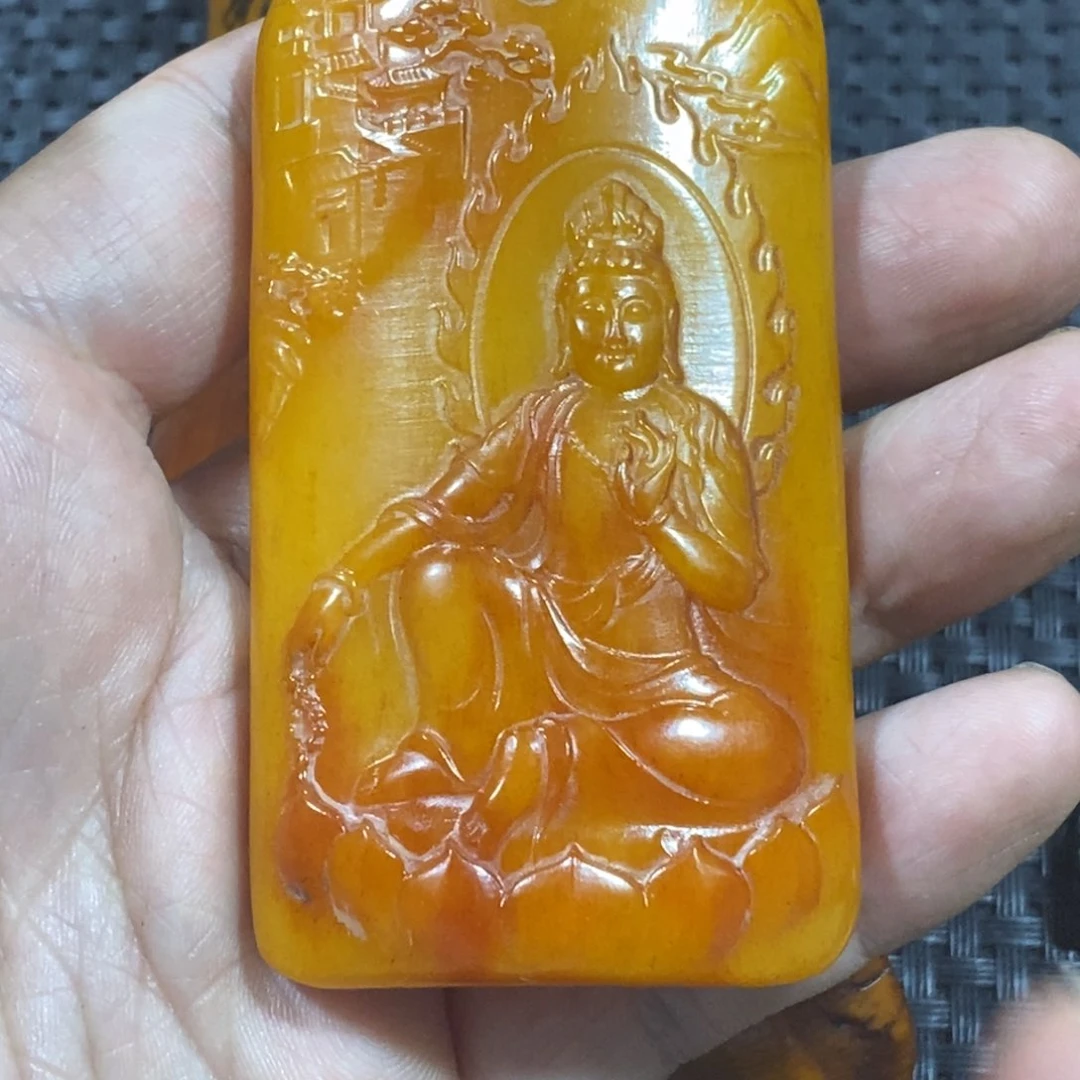 滴血莲花菩提吊坠