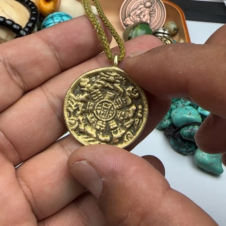 桑杰出品小元素配饰九宫八卦牌