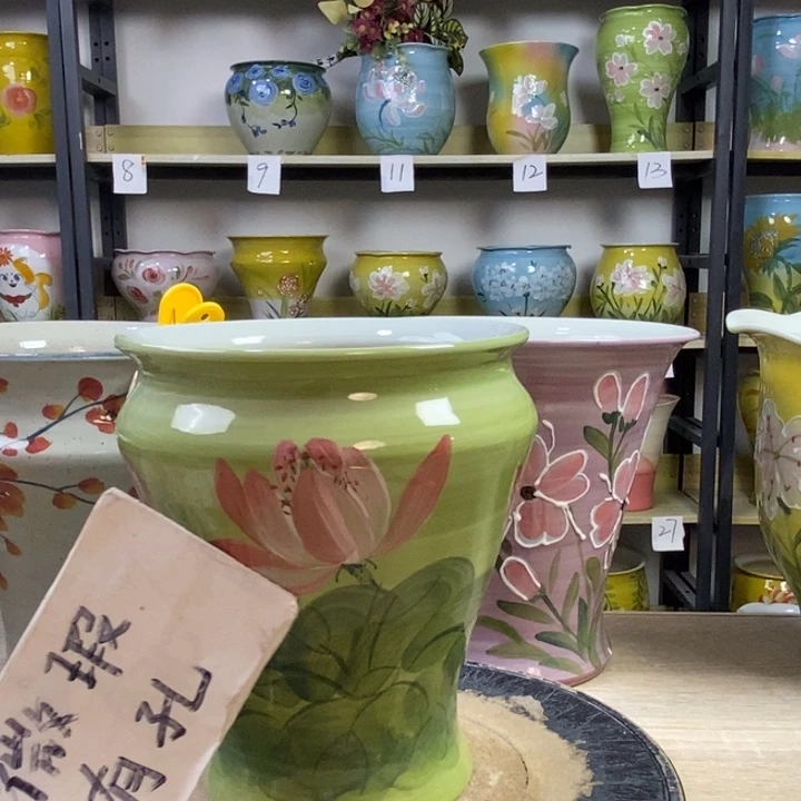 景德镇高温陶瓷花盆