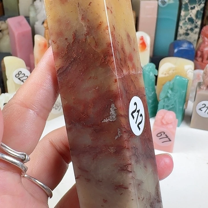 寿山石印石印石章料….有裂丝