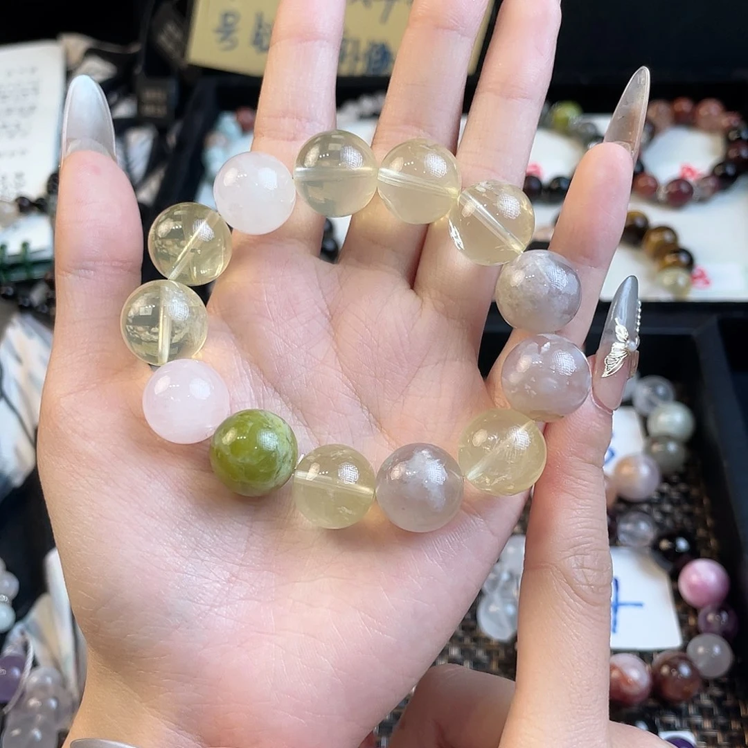 水晶手串未镶嵌阳光花语