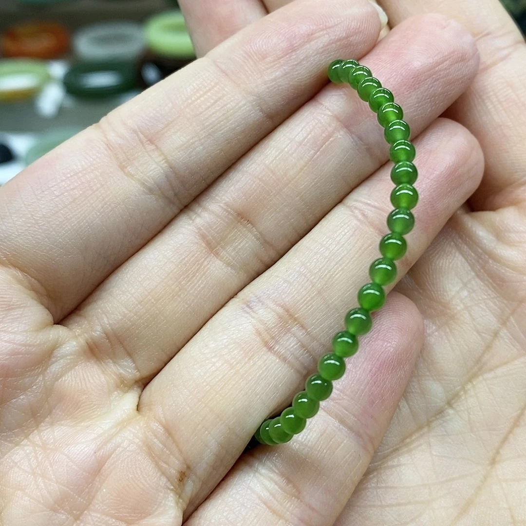 【闪购商品】未镶嵌手链和田玉（碧玉）