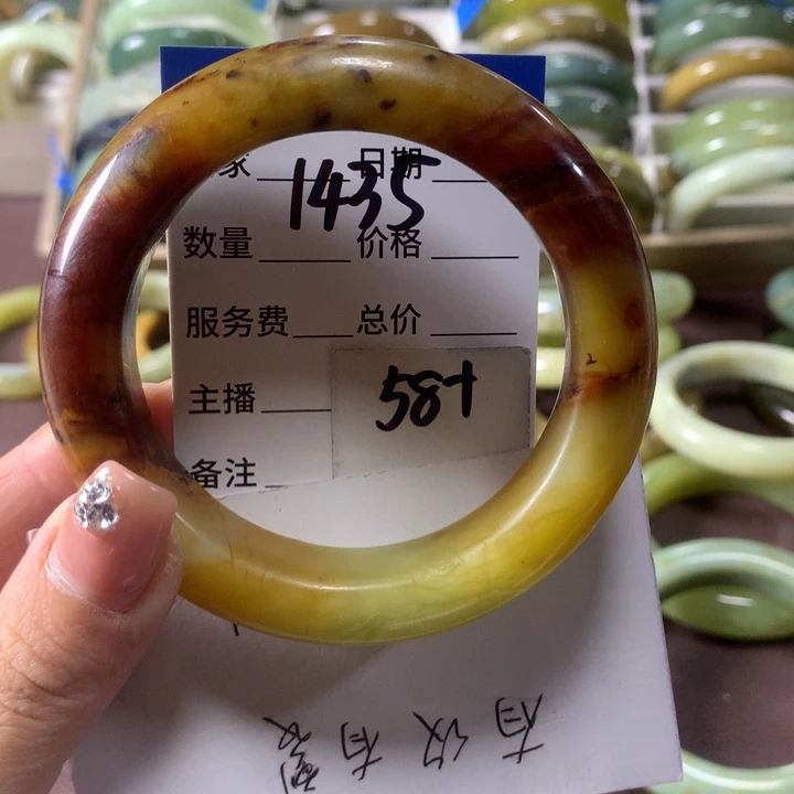 蛇纹石玉未镶嵌手镯1435