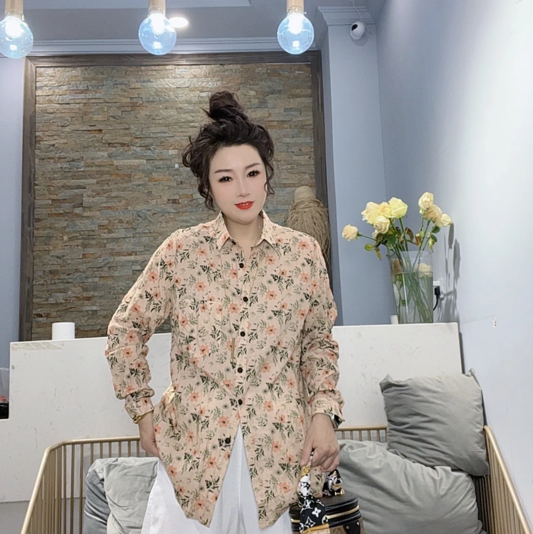 【苗苗推荐】网红时尚百搭碎花衬衣
