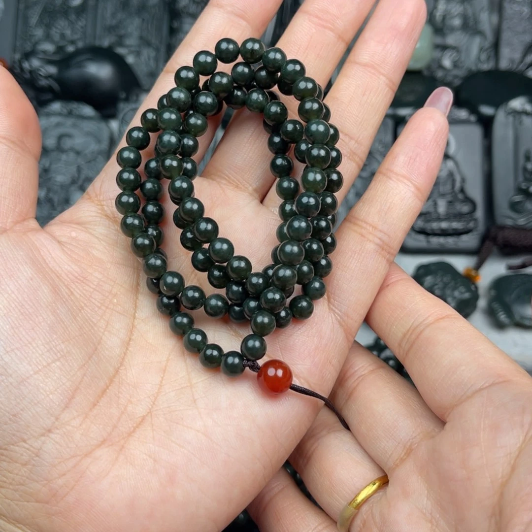 和田玉颈饰未镶嵌冰****梨