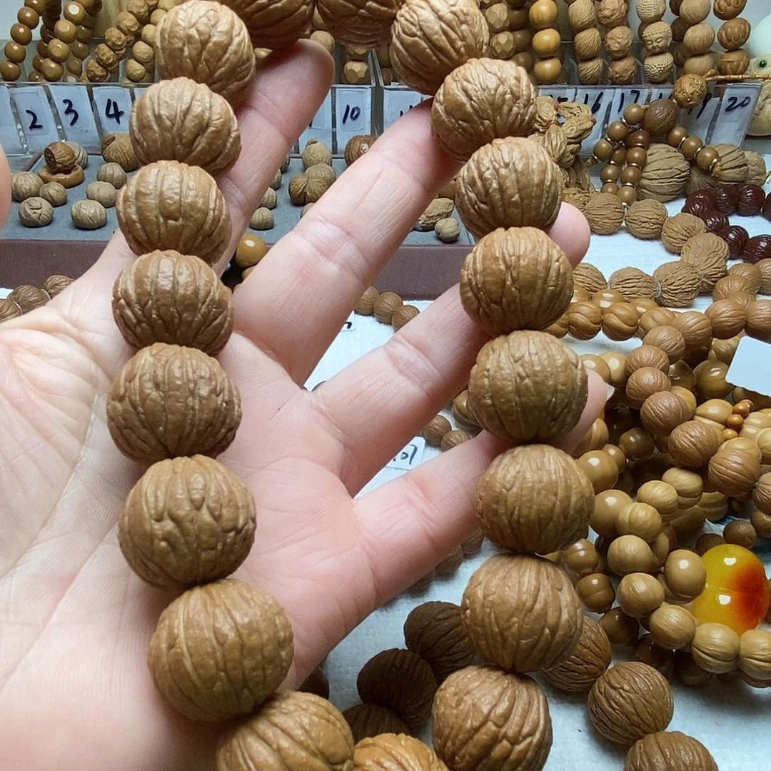 手串猴头核桃全品无暇原皮无修一代树王老籽
