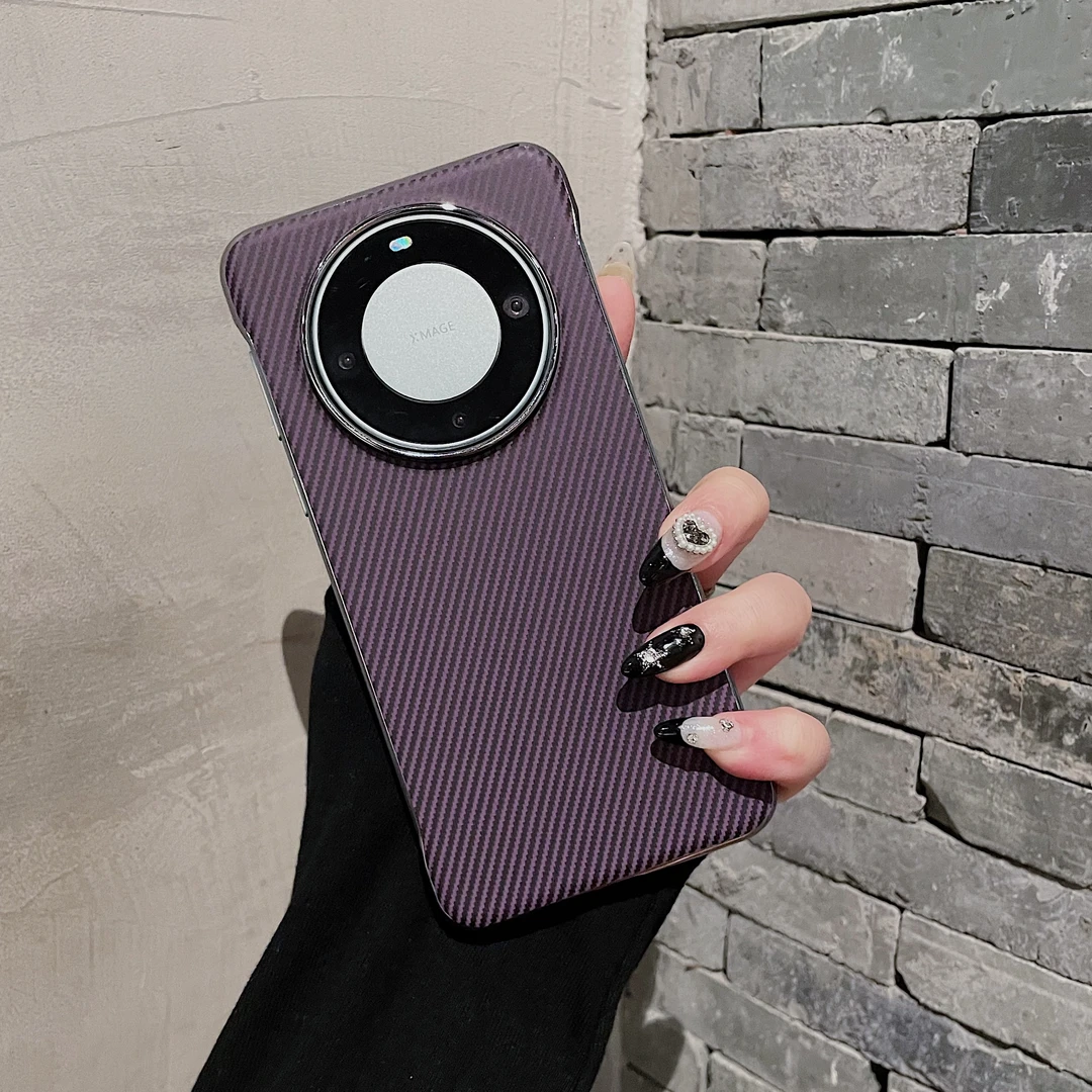 适用华为mate60pro+手机壳碳纤维新款mate60外壳磁吸mate60手机套