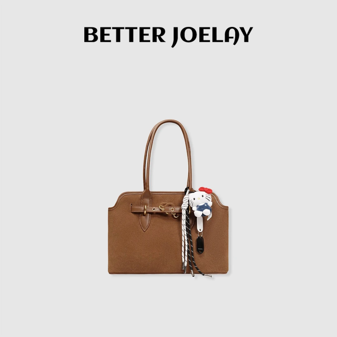 BETTER JOELAY-【理纳诗篇】时尚磨砂绒面手提包复古腋下包Z6318