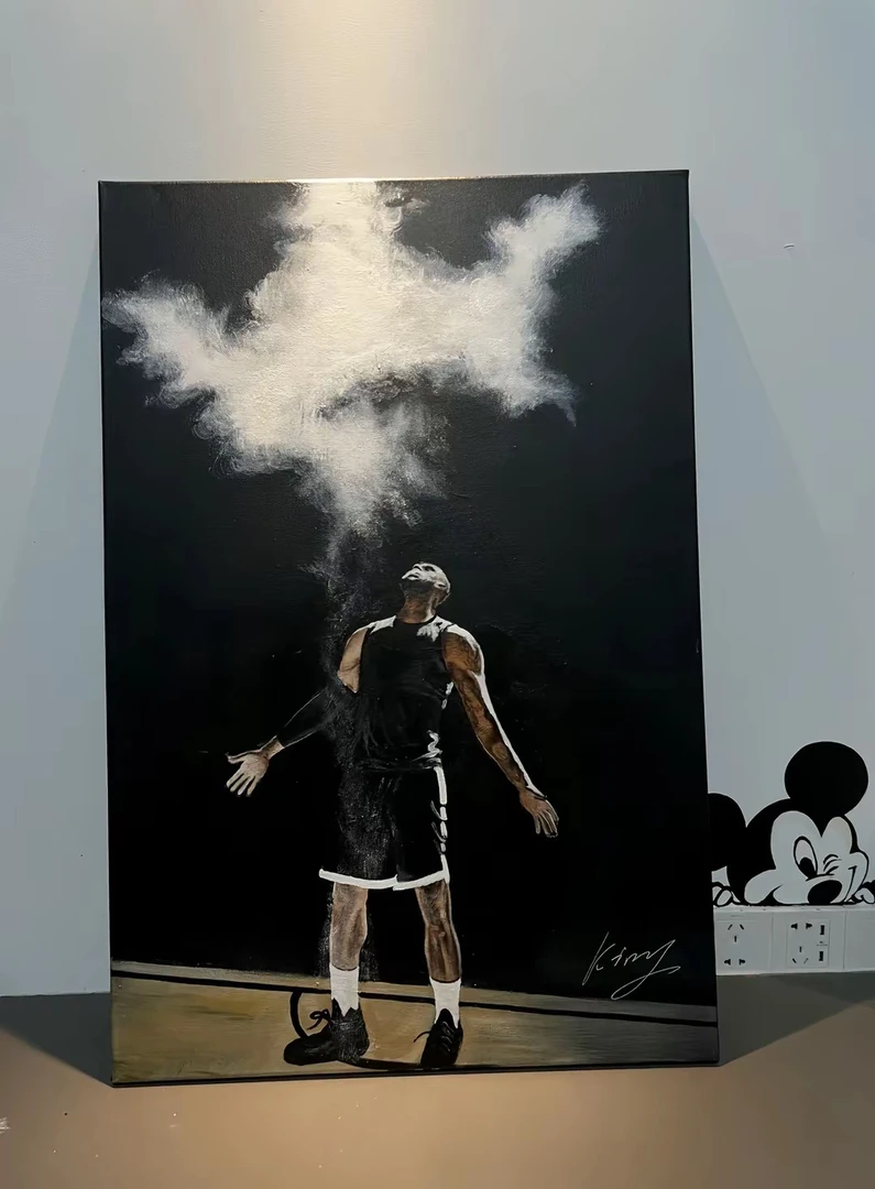 60*90詹姆斯球星装饰画