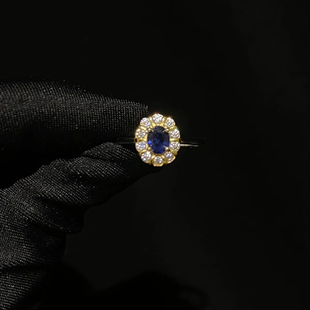 天然老烧蓝宝石 ZAYNE SAMELE·堕天使 S925通体银 复古轻奢高级感