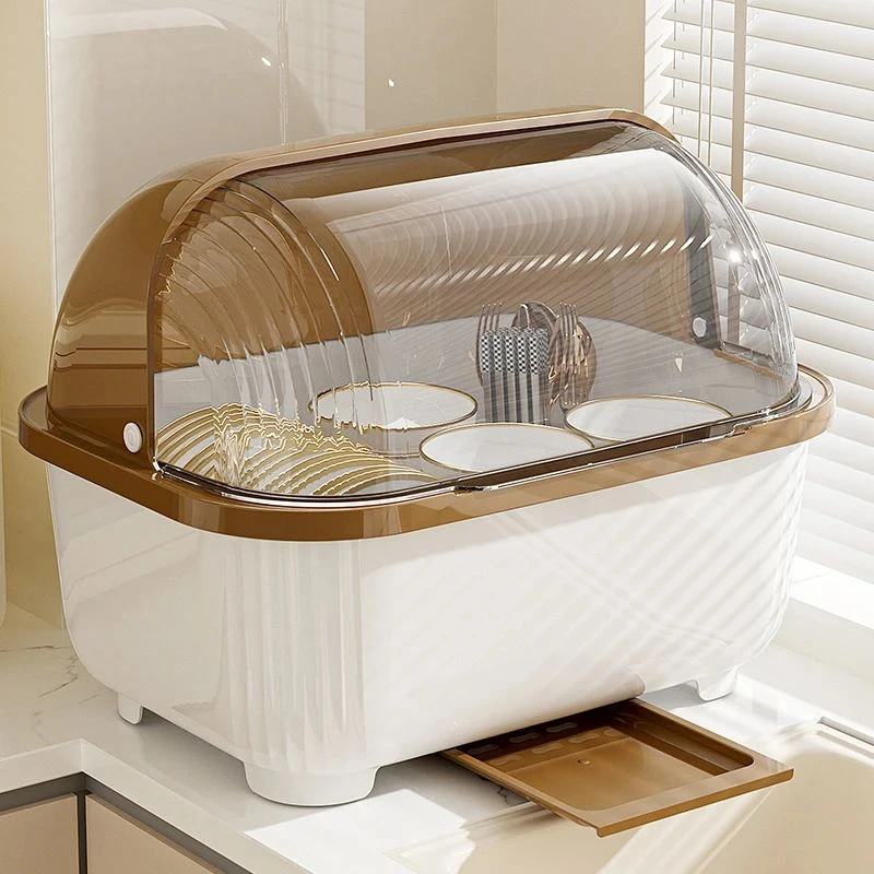 元族碗碟收纳架放碗筷盘子碟子沥水架厨房碗柜置物架餐具多功能收