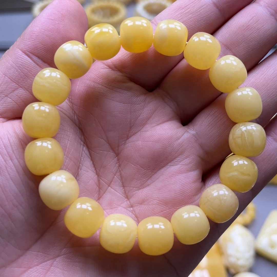 琥珀未镶嵌手链手串